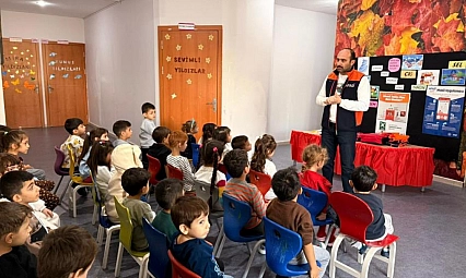 Öğrencilere afet farkındalık eğitimi verildi