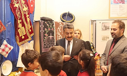 Okulda Türk kültürü yaşatıldı