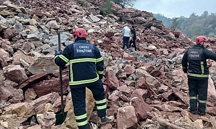 Ordu'da taş ocağında göçük: 2 işçi enkaz altında