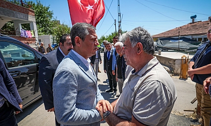 Özgür Özel, Malatyalı Şehidin baba ocağında…