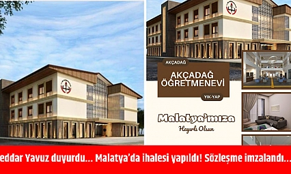 Seddar Yavuz duyurdu… Malatya'da ihalesi yapıldı! Sözleşme imzalandı…