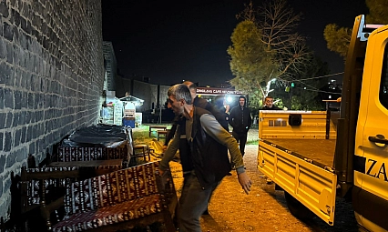 Sur diplerini işgal eden işyeri tahliye edildi