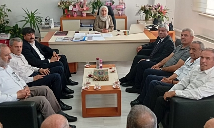 Taşımacı esnafından Ulaşım Daire Başkanı Yel'e hayırlı olsun ziyareti