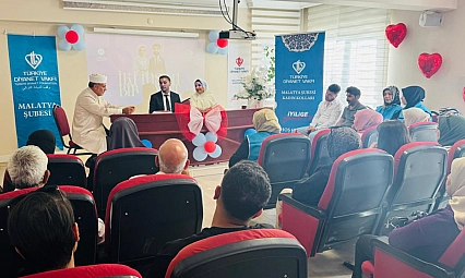 TDV desteğiyle Malatya'da çifte nikah kıyıldı