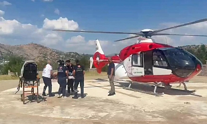 Tunceli'de elinden yaralandı, tedavisi için Malatya'ya getirildi