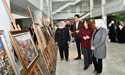 Üç boyutlu resim sergisi açıldı