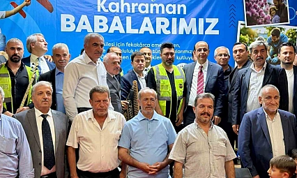 Yeşilyurt Belediyesinden mahalle muhtarlarına 'Babalar Günü' vefası