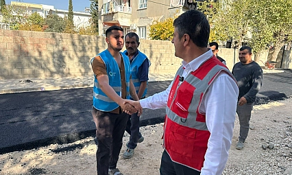 Yol çalışmaları hız kazandı