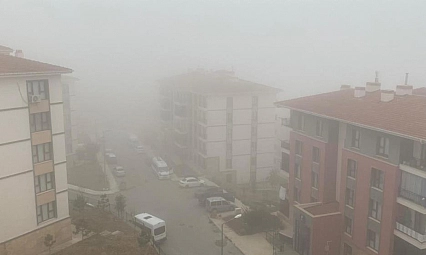 Yüksek kesimlerde sis etkili oldu