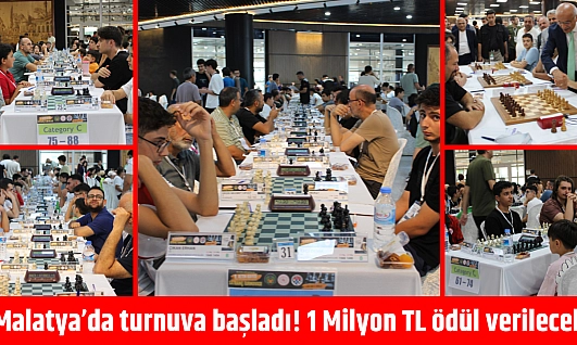 Malatya'da 1 milyon TL ödüllü turnuva başladı!