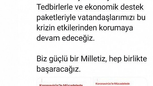 Milletimizin yanındayız
