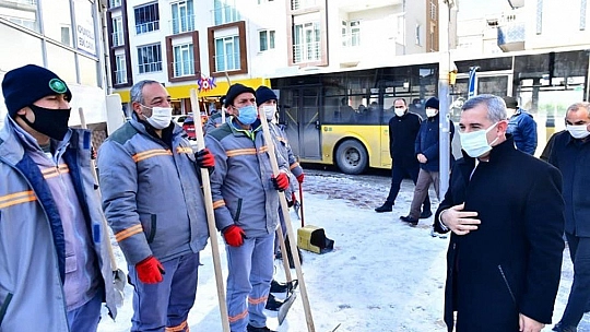 Çınar, çalışmaları inceledi