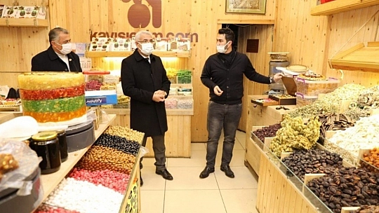 Esnaflara destek ziyareti
