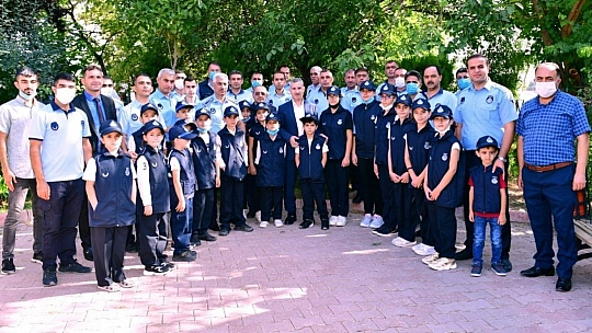 Başkan zabıtayı ağırladı
