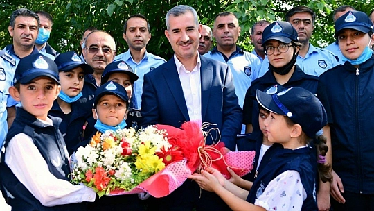 Başkan zabıtayı ağırladı