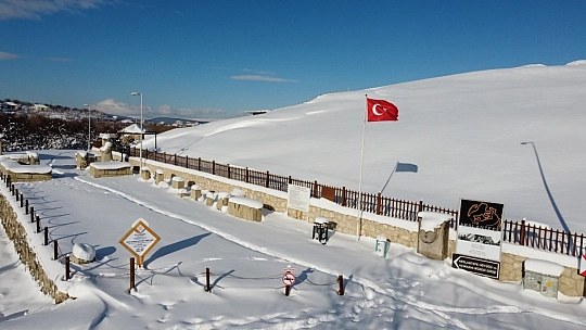Arslantepe kar altında