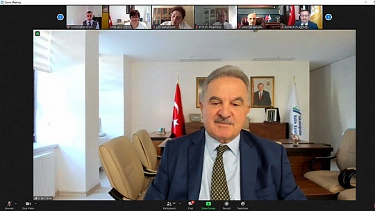 Toplantıya katıldı