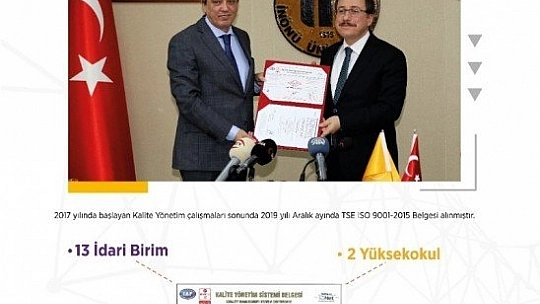 Tüm birimler belge aldı
