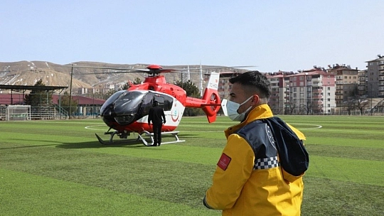 Helikopter ile getirildi