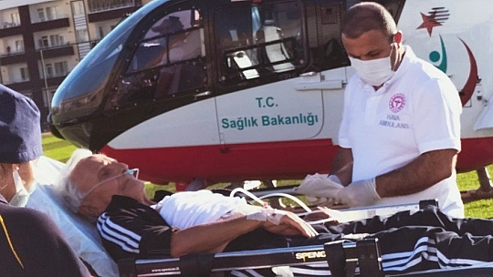 Helikopterle getirildi