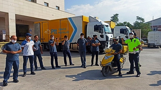 Kuryelere trafik eğitimi