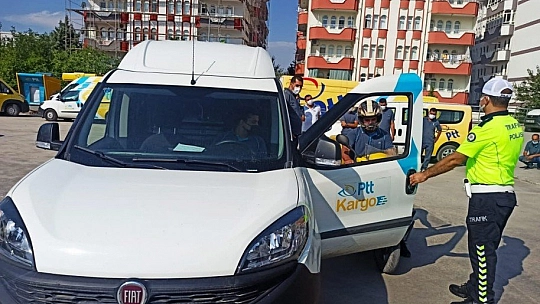 Kuryelere trafik eğitimi