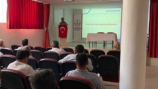 Muhtarlara eğitim