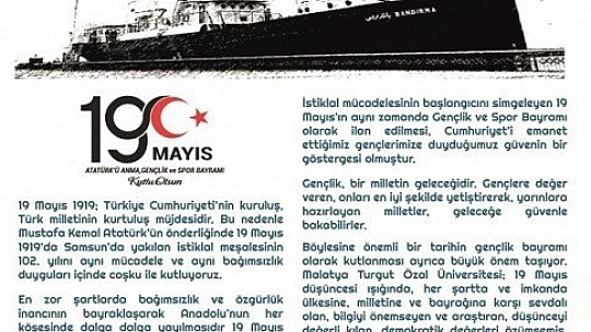 19 Mayıs mesajı