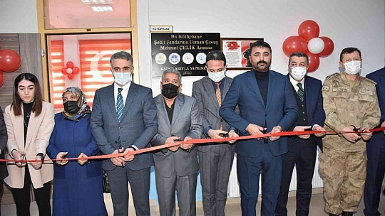 Kütüphaneye şehidin adı verildi