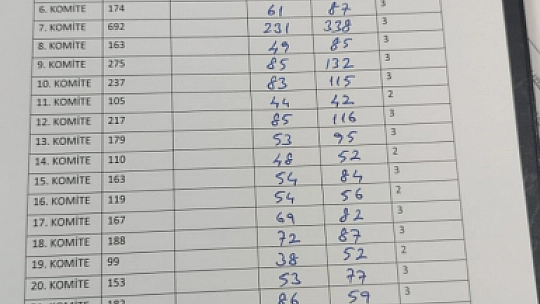 TSO'da hangi komitede kim ne aldı?