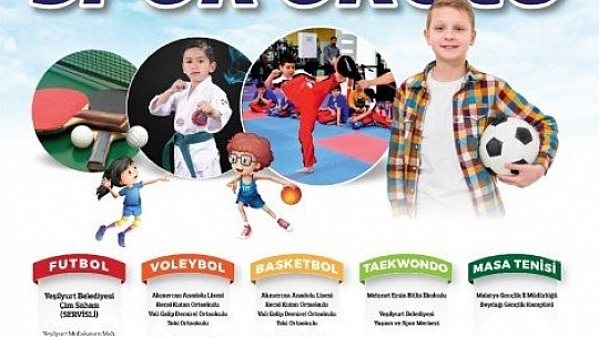 Yeşilyurt'ta 2.yaz spor okulları