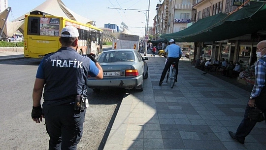 Bisikletli denetim yaptılar
