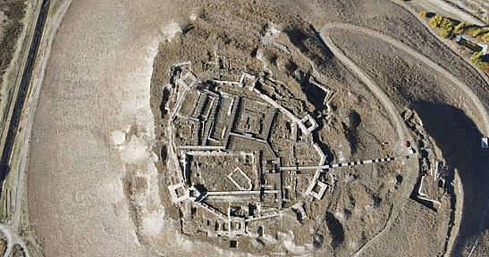 Altıntepe Kalesi drone ile görüntülendi