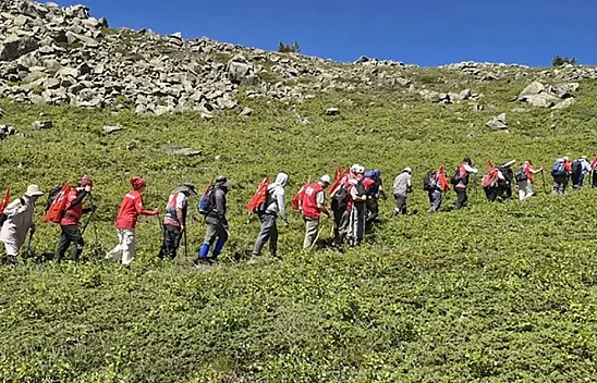 15 Temmuz şehitleri anısına Yıldız Dağı'na tırmandılar