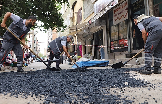2 cadde 10 bin 400 ton asfaltla yenilendi
