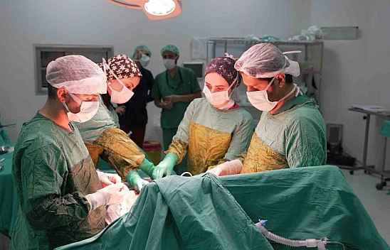 Malatya'da büyük başarı: Vücudundan 2 kiloluk tümör çıkarıldı