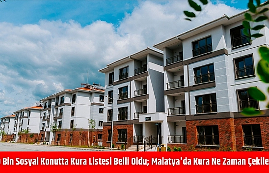500 bin sosyal konutta kura listesi belli oldu Malatya'da kura ne zaman çekilecek?