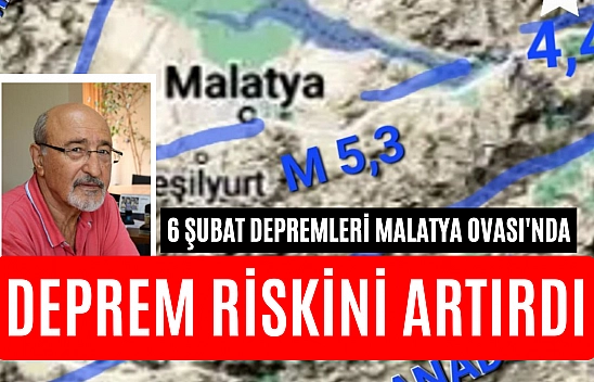 6 Şubat depremleri Malatya Ovası'nda deprem riskini artırdı
