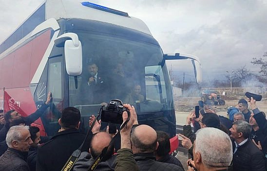 Ağbaba'ya, davullu zurnalı karşılama