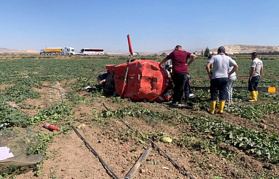 Ankara'da eğitim helikopteri düştü