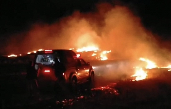 Arguvan'da Arazi Yangını