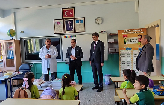 Baraj İlkokulu'nda ilk ders heyecanı yaşandı