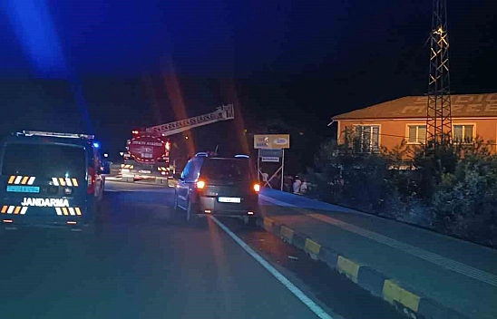 Bartın'da yangın paniği