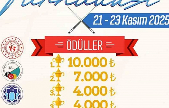 Malatya'da 3. Arslantepe 3 Bant Bilardo turnuvası başlıyor