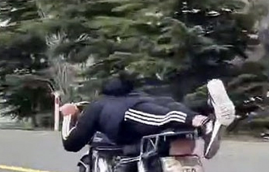 Elazığ'da tehlikeli yolculuk!