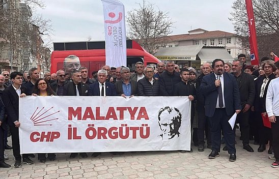 Malatya'da Ekrem İmamoğlu İçin Alana İndiler
