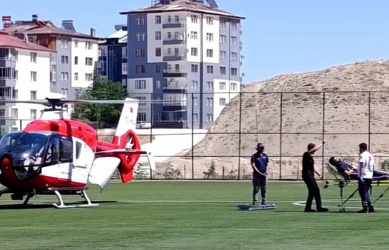 72 yaşındaki kadın helikopterle Malatya'ya sevk edildi