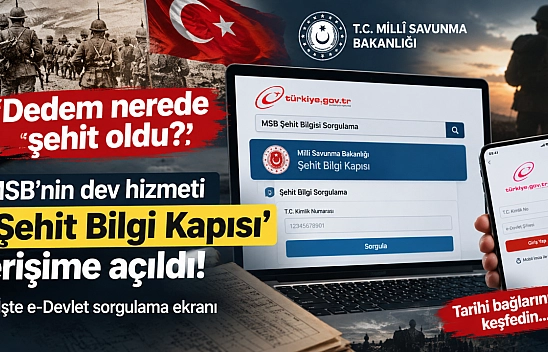 Dedem nerede şehit oldu? MSB'nin dev hizmeti 'Şehit Bilgi Kapısı' erişime açıldı! İşte e-Devlet sorgulama ekranı