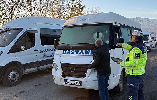 Malatya'da Kış Lastiği Denetimi: 3 Sürücüye Ceza