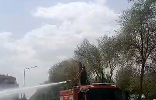 Elazığ'da otluk alanda yangın!